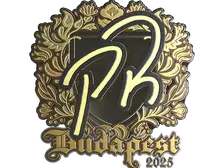 Sticker | PR (Gold) | Budapest 2025