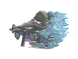 Sticker | Pushing Smokes (Glitter)