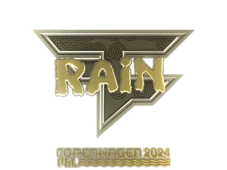 Sticker | rain (Gold) | Copenhagen 2024