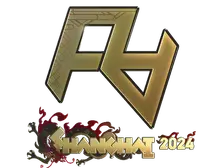 Sticker | Rare Atom (Gold) | Shanghai 2024