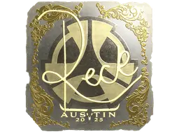 Sticker | reck (Gold) | Austin 2025