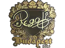 Sticker | regali (Gold) | Budapest 2025