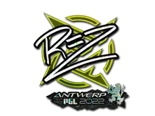 Sticker | REZ (Glitter) | Antwerp 2022