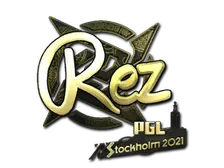 Sticker | REZ (Gold) | Stockholm 2021