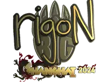 Sticker | rigoN (Gold) | Shanghai 2024