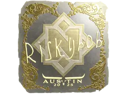 Sticker | riskyb0b (Gold) | Austin 2025