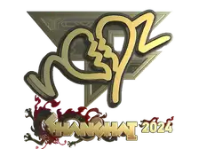 Sticker | ropz (Gold) | Shanghai 2024