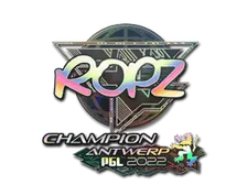 Sticker | ropz (Holo, Champion) | Antwerp 2022