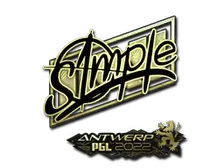 Sticker | s1mple (Gold) | Antwerp 2022