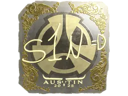 Sticker | s1n (Gold) | Austin 2025
