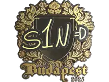 Sticker | s1n (Gold) | Budapest 2025