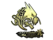 Sticker | S1ren (Gold) | Antwerp 2022