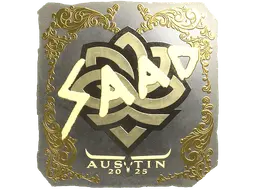 Sticker | saadzin (Gold) | Austin 2025