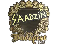 Sticker | saadzin (Gold) | Budapest 2025