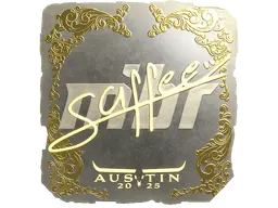 Sticker | saffee (Gold) | Austin 2025