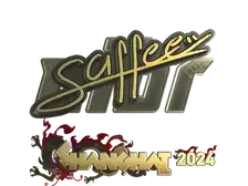 Sticker | saffee (Gold) | Shanghai 2024