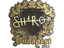Sticker | sh1ro (Gold) | Budapest 2025