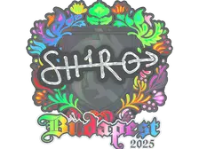 Sticker | sh1ro (Holo) | Budapest 2025
