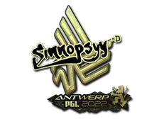 Sticker | sinnopsyy (Gold) | Antwerp 2022