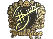 Sticker | siuhy (Gold) | Budapest 2025