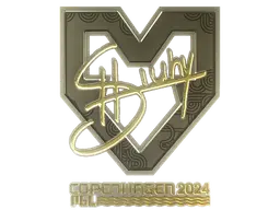 Sticker | siuhy (Gold) | Copenhagen 2024