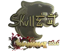 Sticker | skullz (Gold) | Shanghai 2024