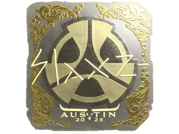 Sticker | slaxz- (Gold) | Austin 2025