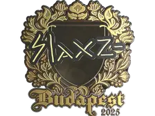 Sticker | slaxz- (Gold) | Budapest 2025