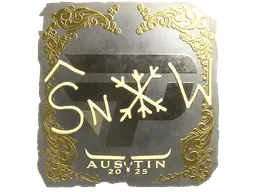 Sticker | snow (Gold) | Austin 2025