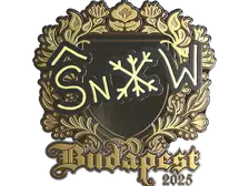 Sticker | snow (Gold) | Budapest 2025
