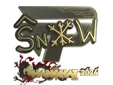 Sticker | snow (Gold) | Shanghai 2024