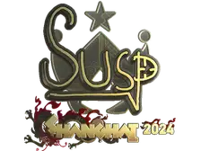 Sticker | susp (Gold) | Shanghai 2024