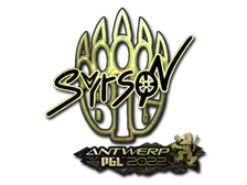 Sticker | syrsoN (Gold) | Antwerp 2022
