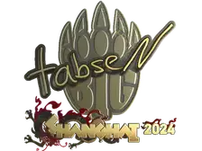 Sticker | tabseN (Gold) | Shanghai 2024