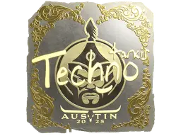 Sticker | Techno4K (Gold) | Austin 2025