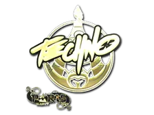 Sticker | Techno4K (Gold) | Paris 2023