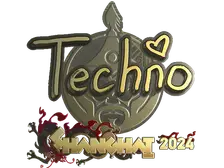 Sticker | Techno4K (Gold) | Shanghai 2024