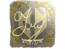 Sticker | TRY (Gold) | Austin 2025