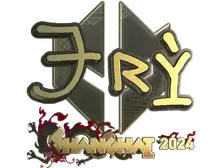 Sticker | TRY (Gold) | Shanghai 2024