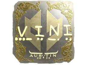 Sticker | VINI (Gold) | Austin 2025