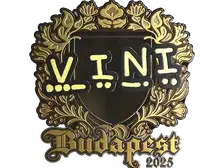 Sticker | VINI (Gold) | Budapest 2025