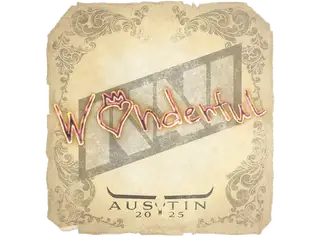 Sticker | w0nderful | Austin 2025