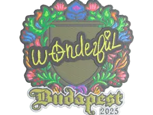 Sticker | w0nderful (Embroidered) | Budapest 2025