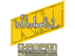 Sticker | w0nderful (Glitter, Champion) | Copenhagen 2024
