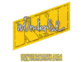 Sticker | w0nderful (Glitter) | Copenhagen 2024