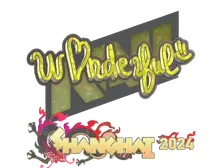 Sticker | w0nderful (Glitter) | Shanghai 2024
