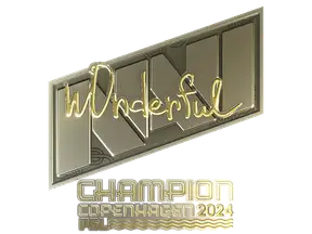 Sticker | w0nderful (Gold, Champion) | Copenhagen 2024