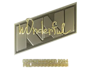 Sticker | w0nderful (Gold) | Copenhagen 2024