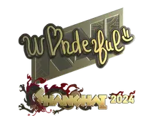 Sticker | w0nderful (Gold) | Shanghai 2024