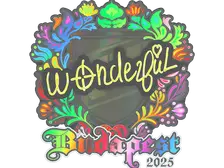 Sticker | w0nderful (Holo) | Budapest 2025